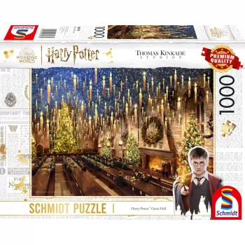 Thomas Kinkade Studios Wizarding World Harry Potter - Lielā zāle, Puzle 1000 gabali