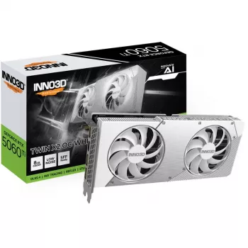 Videokarte INNO3D GeForce RTX 5060 Ti 8 GB GDDR7 TWIN X2 OC WHITE