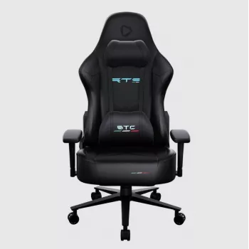 Spēļu krēsls Onex RTC Embrace Hardcore Black — ergonomisks, regulējams augstums un atzveltne