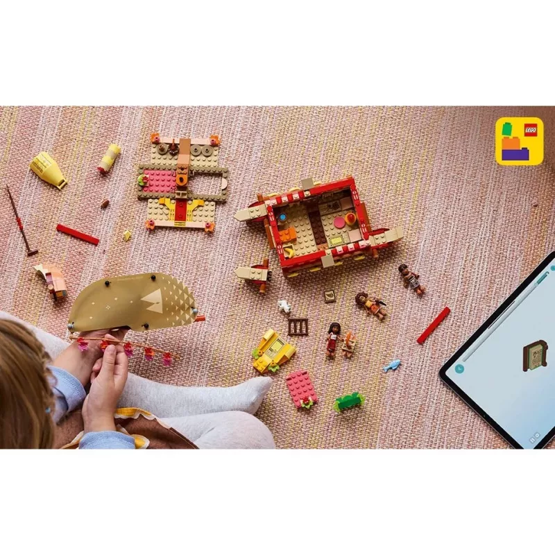 LEGO Disney 43270 Moanas piedzīvojumu kanoe, 529 detaļas, 3 minifigūras, 6+