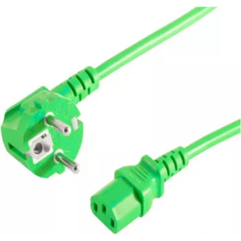 Strāvas kabelis S/CONN 09-05183 Zaļš 1.8 m