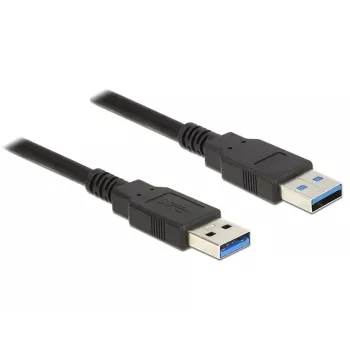 USB kabelis DeLOCK 85062 USB 3.2 Gen 1 2m USB A Melns