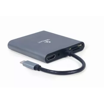 Gembird a-CM-COMBO6-01 USB-C 6-in-1 Doks/Portu replikators