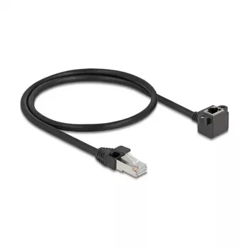 Tīkla kabelis DeLOCK 81041 RJ-45 Cat6 0.5 m Melns