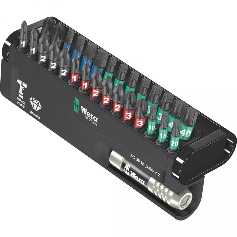 Wera 05057697001 Bit-Check 30 Impaktor 2 bitu komplekts