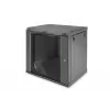 DIGITUS Dynamic Basic DN-19 16-U-EC-SW 12U 19 inch tīkla skapis sienas montāžai, melns RAL 9005