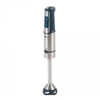 Jata JEBT1854 rokas blenderis — 1500 W, līdz 14 500 apgr./min, nerūsējošā tērauda asmeņi, tumši zils