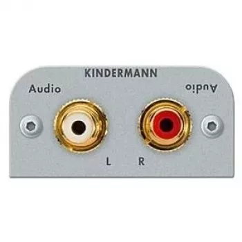 Sienas kontaktligzda 2 x RCA Kindermann 7441000510