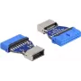 DeLOCK USB adapter Pin Header sievišķīgs uz iekšējo Type-E Key A sievišķīgs 20 kontaktu