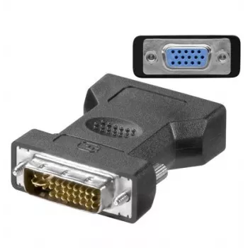 MicroConnect MONAJ dzimuma mainītājs DVI-I 24+5Pin uz HD15 Melns