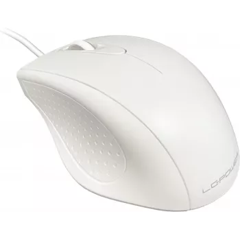 LC-Power optiskā pele LC-M710W, balta, vadu USB