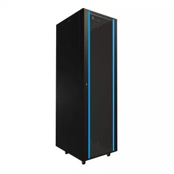 Brīvi stāvošs skapis Extralink Rackmount 42U 600x800 Melns