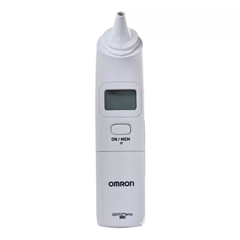 Omron Gentle Temp 520 kontakta ausu termometrs balts
