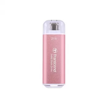 Transcend ESD300 512 GB ārējais SSD disks, USB Type-C, rozā krāsā