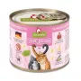 Slapjā barība kaķiem Fox4Pets DeliCATessen lasis jūras veltes 200 g skārdenē, pilnvērtīga pieaugušo diēta, 10.2% proteīns, 5.5% tauki, 80% mitrums