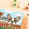 Ravensburger CreArt gleznošanas komplekts — suņi un kaķi (krāso pēc numuriem)