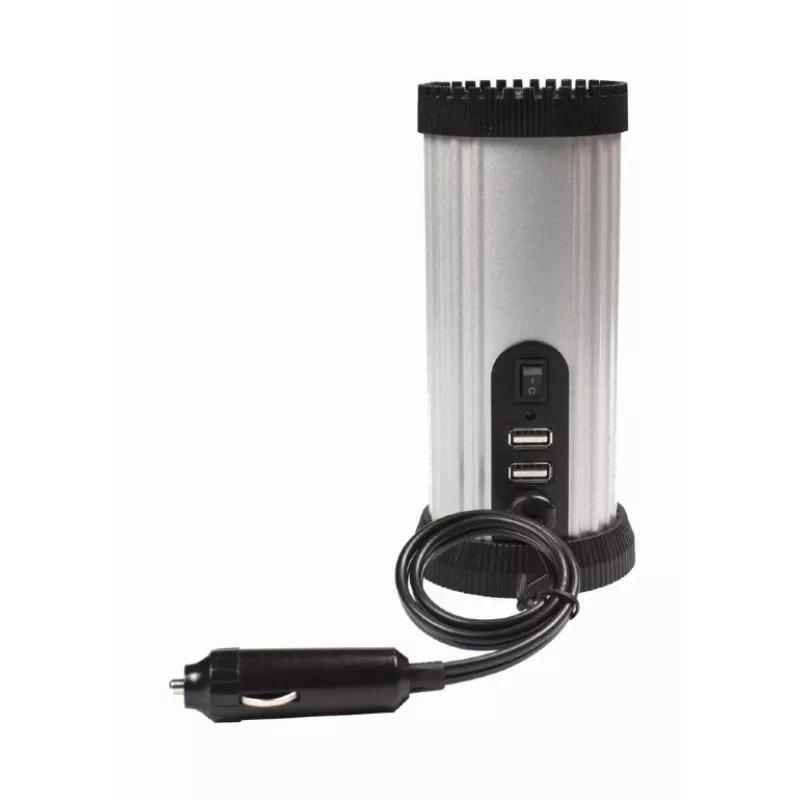 Gembird EG-PWC150-01 automašīnas invertors 150 W Melns, Pelēks