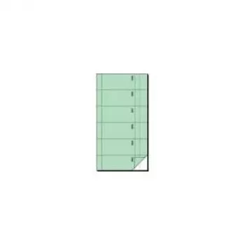 Sigel Bonbuch kvīšu grāmatiņa 105 x 200 mm gaiši zaļa — 360 kopiju komplekti, zils papīrs
