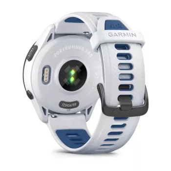 Viedpulkstenis GARMIN Forerunner 265 — 46 mm GFRP korpuss, AMOLED 1.3 collu, GPS/GLONASS/Galileo, 15 dienu akumulators, 5 ATM, silikona siksniņa