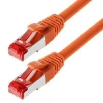 Tīkla kabelis Helos CAT6a S/FTP PIMF 0,5m Oranžs