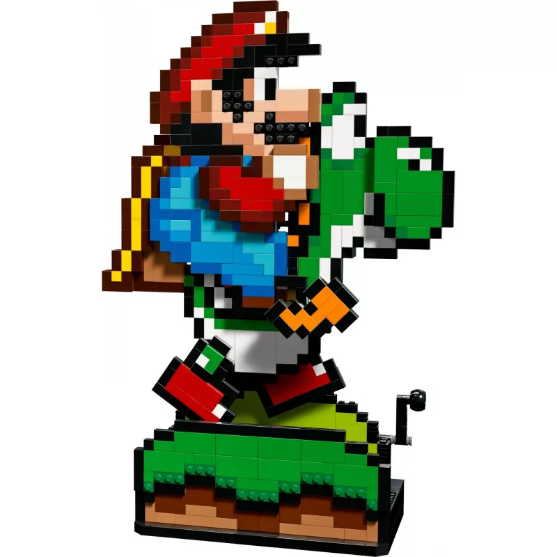 Būvējamā rotaļlieta LEGO Super Mario World Mario & Yoshi komplekts 71438 — interaktīvas figūras un būvējami spēles elementi