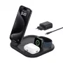Belkin BoostCharge Headphones Charger bezvadu ātrais lādētājs USB Type-C melns