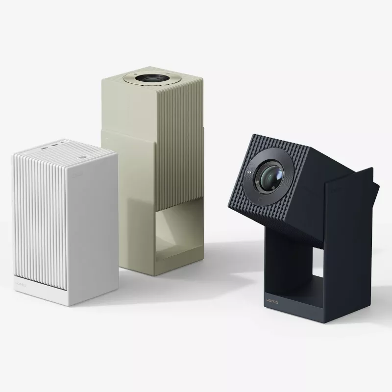 Portatīvais LCD projektors WANBO Cube 2 Pro — 500 ANSI lūmeni, 1080p (1920x1080), LED, automātiska fokusēšana, Android TV, 1.2:1 tālummaiņa, 8 W, Melns