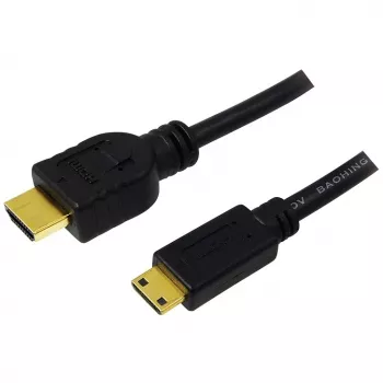 HDMI kabelis LogiLink CH0023 2m HDMI Type A uz Type C Melns