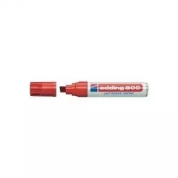 Pastāvīgais marķieris Edding 800 — sarkans, slīpais gals 4–12 mm