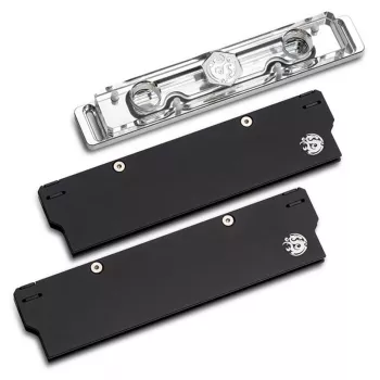 Bitspower DDR5 atmiņas dzesētājs, caurspīdīgs, abpusējs - 2 DIMM slotiem