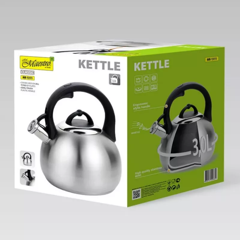 Maestro MR-1311 tējkanna, 3,0 l, nerūsējošais tērauds