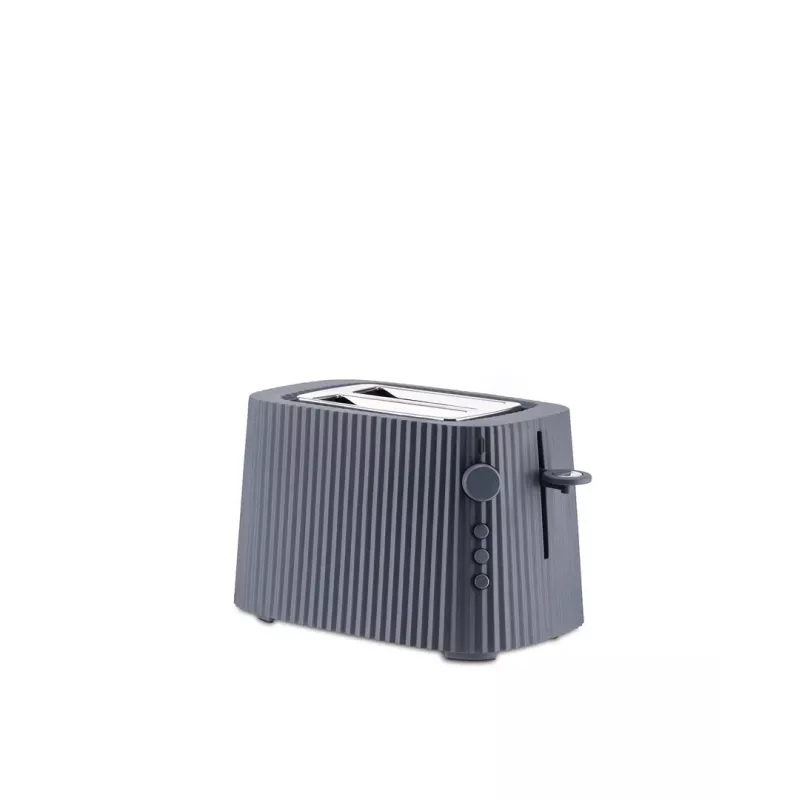 Grauzdētājs Alessi MDL08B Melns — Plissé dizains, 6 grauzdēšanas līmeņi, bagelis/atkausēšana/uzsildīšana, 340×185×250 mm