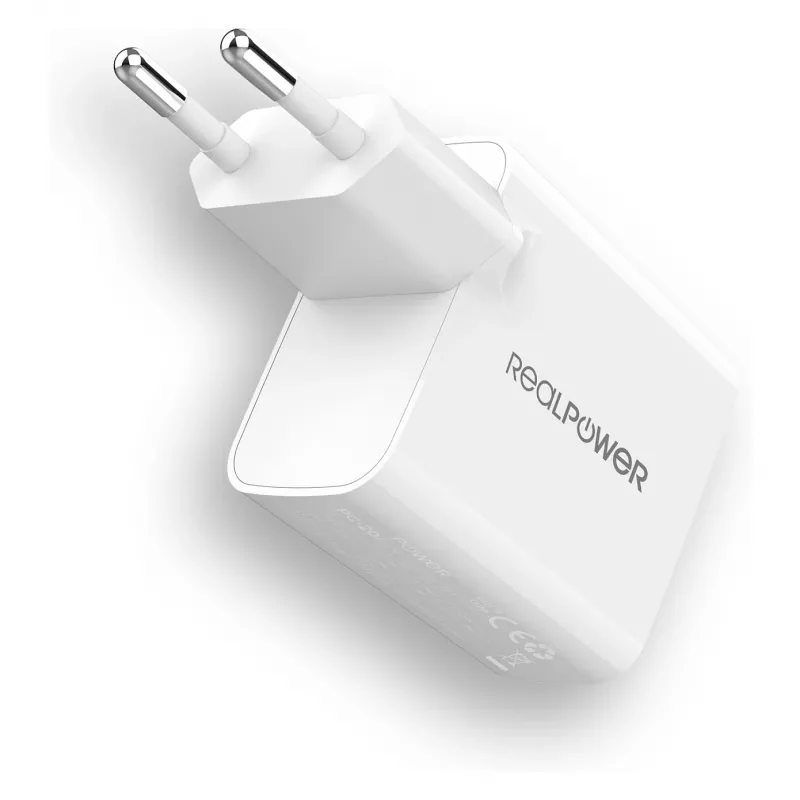RealPower Charger PC-65 GaN 65W lādētājs