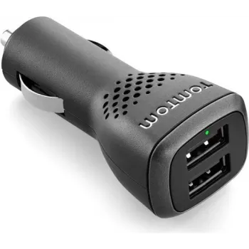 TomTom ātrās uzlādes autolādētājs ar diviem USB portiem, 2.4 A