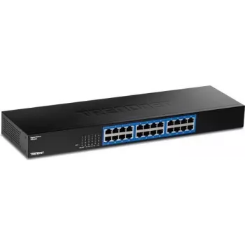 TRENDnet 24-Portu Gigabit Slēdzis TEG-S25, 24 x Gigabit RJ-45, 48Gbps, bez ventilatora, metāla korpuss