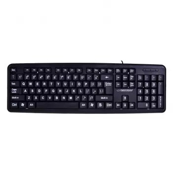 Esperanza EK129 tastatūra USB QWERTY UK English Melna