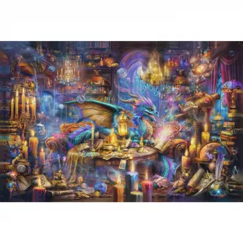 Puzle Ravensburger 3000 gabali — Pūķa bibliotēka