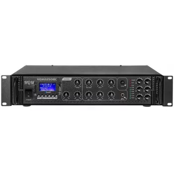 Radio pastiprinātājs HQM 2250BC 250W ar FM, MP3 atskaņošanu un Bluetooth