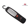 Darbnīcas lampa MACLEAN MCE03 — 24 LED, magnētiska pamatne un āķis, bateriju darbināma (3×AAA)