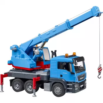 Kravas auto ar celtni BRUDER MAN TGS Kran-LKW Blue ABS 03771