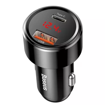 Auto lādētājs Baseus CCMLC20C-01 Universāls Melns Ātrā uzlāde 12-24V