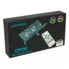 PCI-slota ventilatora un RGB LED kontrolieris Lamptron CFP30, melns