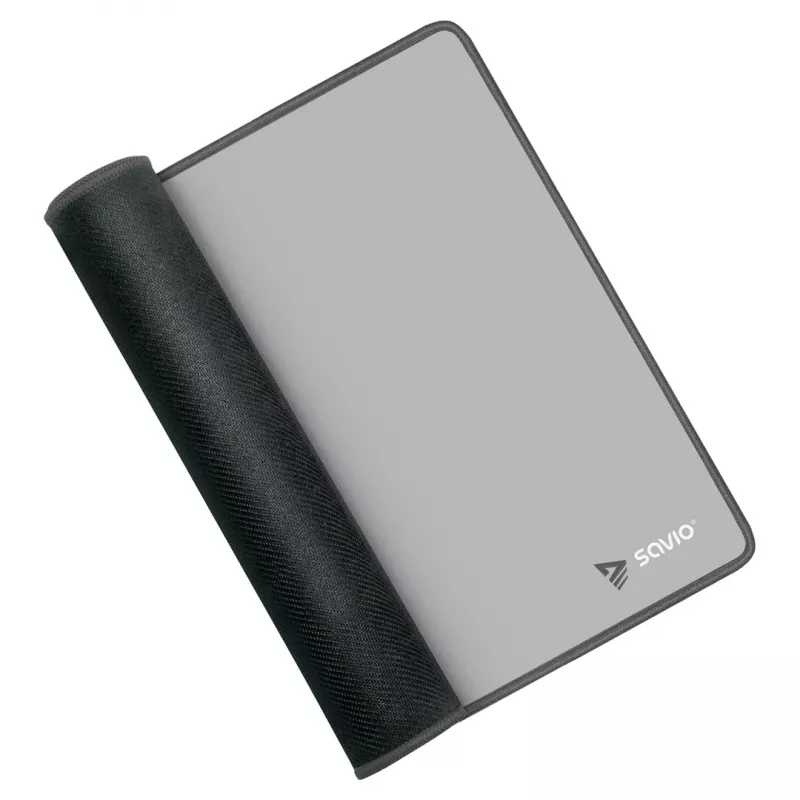 Spēļu peļķītis SAVIO Turbo Dynamic XL — Pelēks, 900×400 mm, 3 mm biezums, šūta neslīdoša auduma virsma