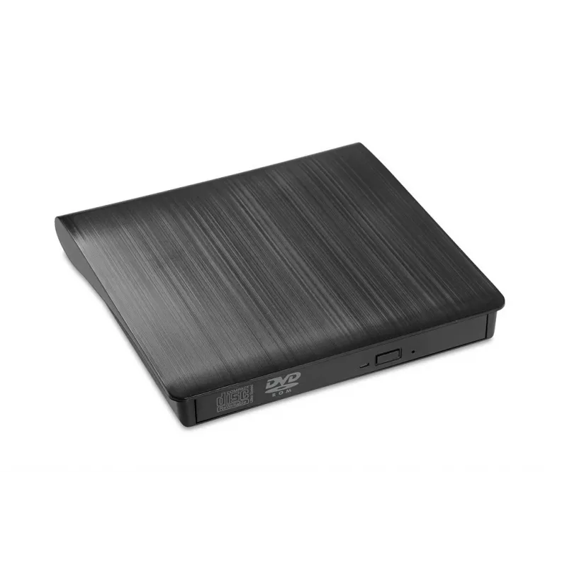 Ārējais DVD-ROM optiskais diskdzinis IBOX IED02, USB 3.2 Gen 1, DVD-ROM (8x) / CD-ROM (24x), Melns