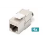Digitus CAT 6A ekranēts Keystone modulis bezinstrumentu montāžai 4 gab.