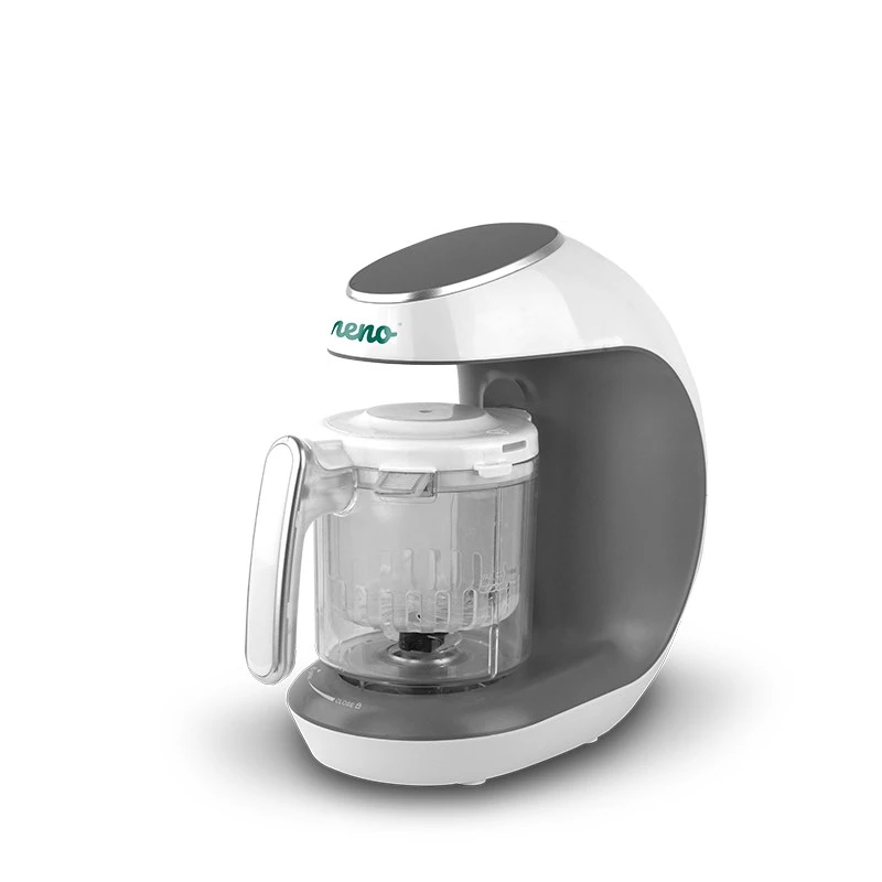 Baby pārtikas pagatavotājs Neno Cibo 300 W, 0.3 L bļoda, tvaicēšana un blendēšana, uzsildīšana, pelēks/balts