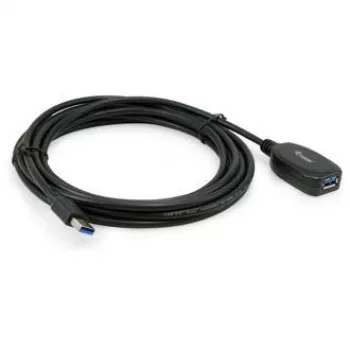 Equip 133346 USB pagarinātājkabelis USB 3.2 Gen 1 (3.1 Gen 1) 5 m USB A Melns