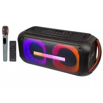 Pārnēsājams mono Bluetooth skaļrunis BLOW 30-392# — 6000 mAh akumulators, 6.5 W RMS, Bluetooth 5.0, MicroSD, AUX, Micro-USB, 2 skaļruņi, melns