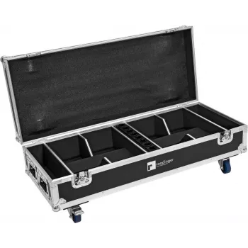 Flightcase Roadinger 31005145 8x AKKU IP UP-4 QuickDMX ar uzlādes funkciju