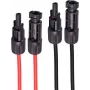 shiverpeaks ®-PV4 pagarinājums, 4mm², 2 gabalu komplekts sarkans/melns, 10m (BS02-320716)